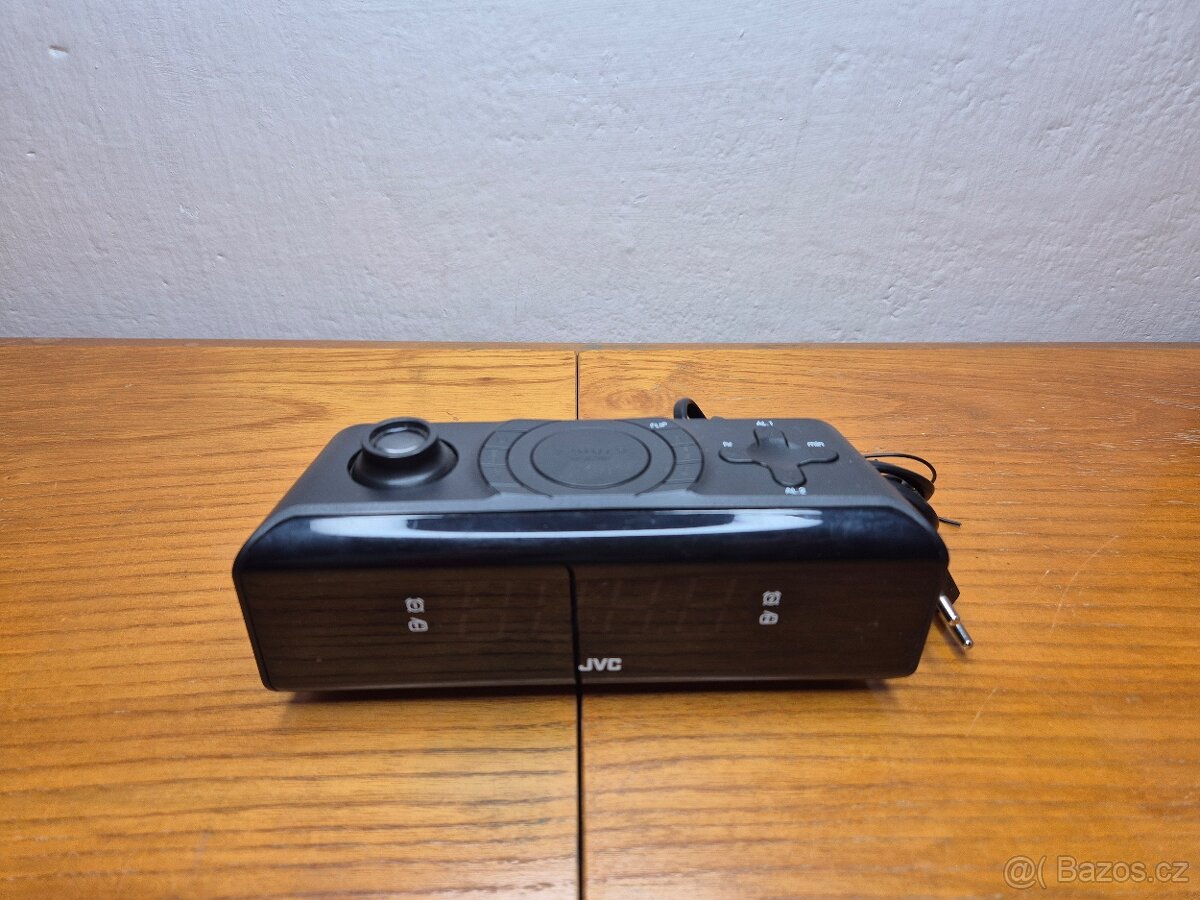 Elegantní radiobudík JVC RA-E211B s velkým LED displejem - 5