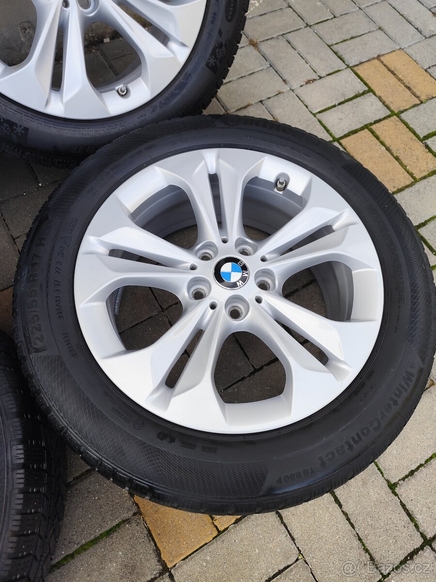 ALU 5x112 r17 BMW/VW + 225/55/17 ZIMNÍ - PĚKNÁ SADA - 5
