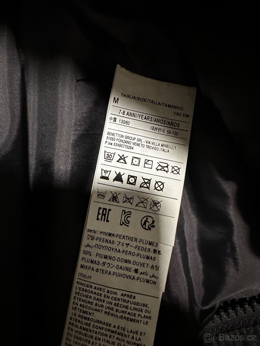 Zimní bunda Benetton vel. M 130-134 - 5