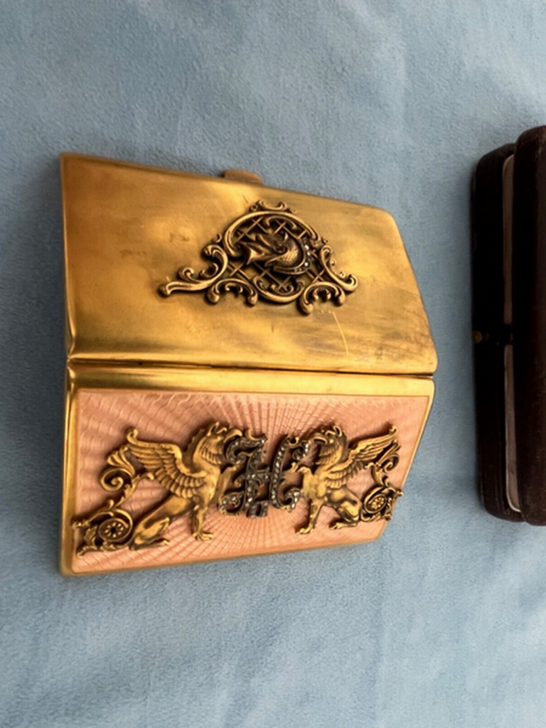 Faberge КO Imperial Militär Guilloche Emaile Zigaretten E - 5