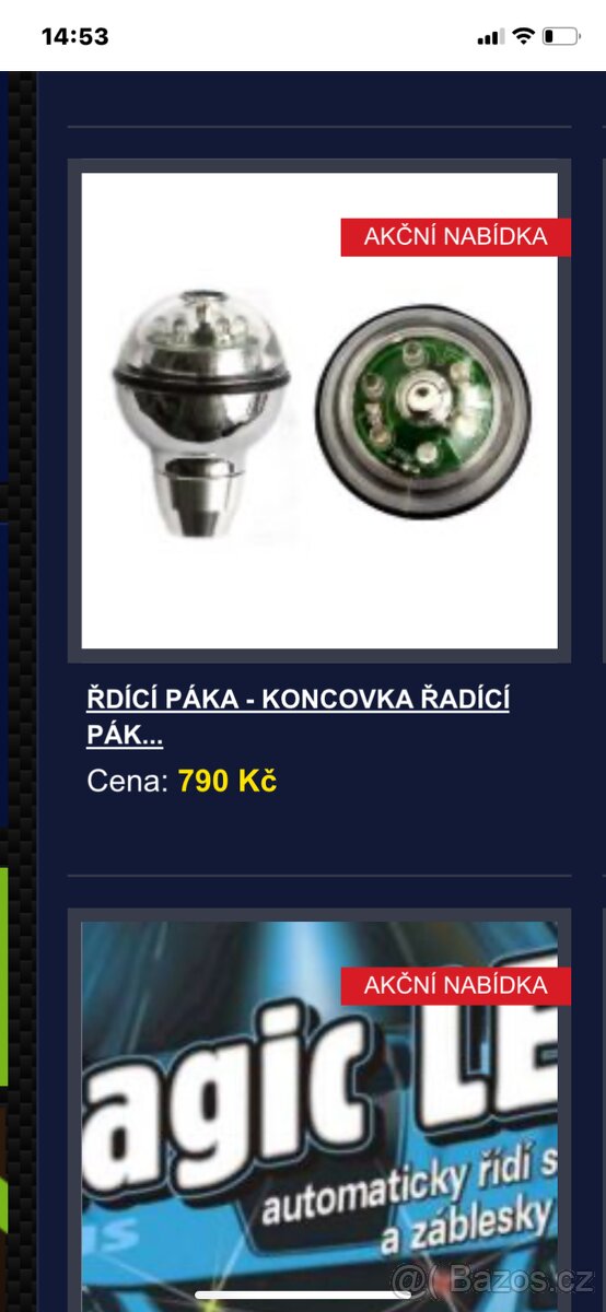 Svítící koncovka řadící páky - 5