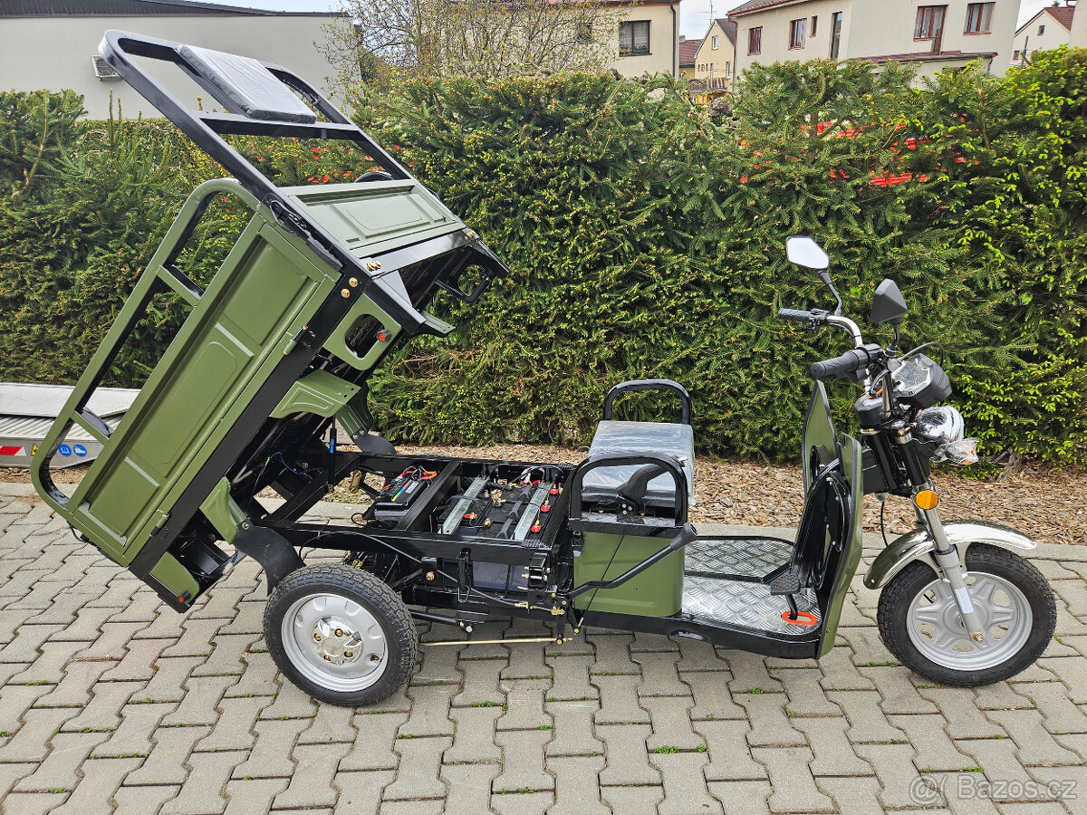 Nákladní elektrická tříkolka Advento Maxi (design ARMY) - 5