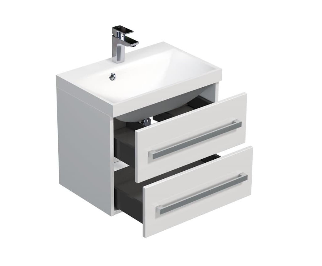 KOUPELNOVÁ SKŘÍŇKA S UMYVADLEM NATUREL SAT CUBE WAY 60X40 CM - 5