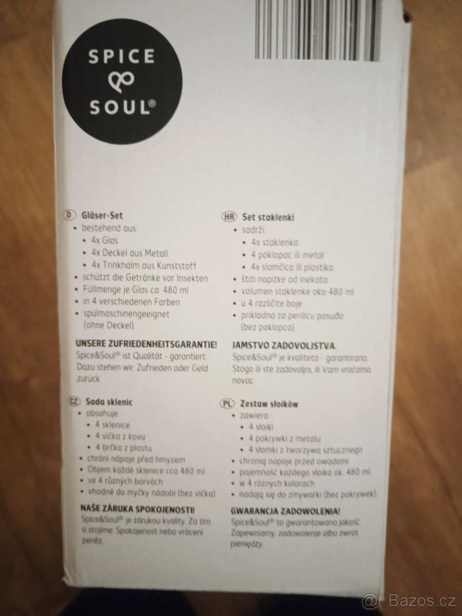 Prodám levně nové nepoužité skleničky s víčkem - 5