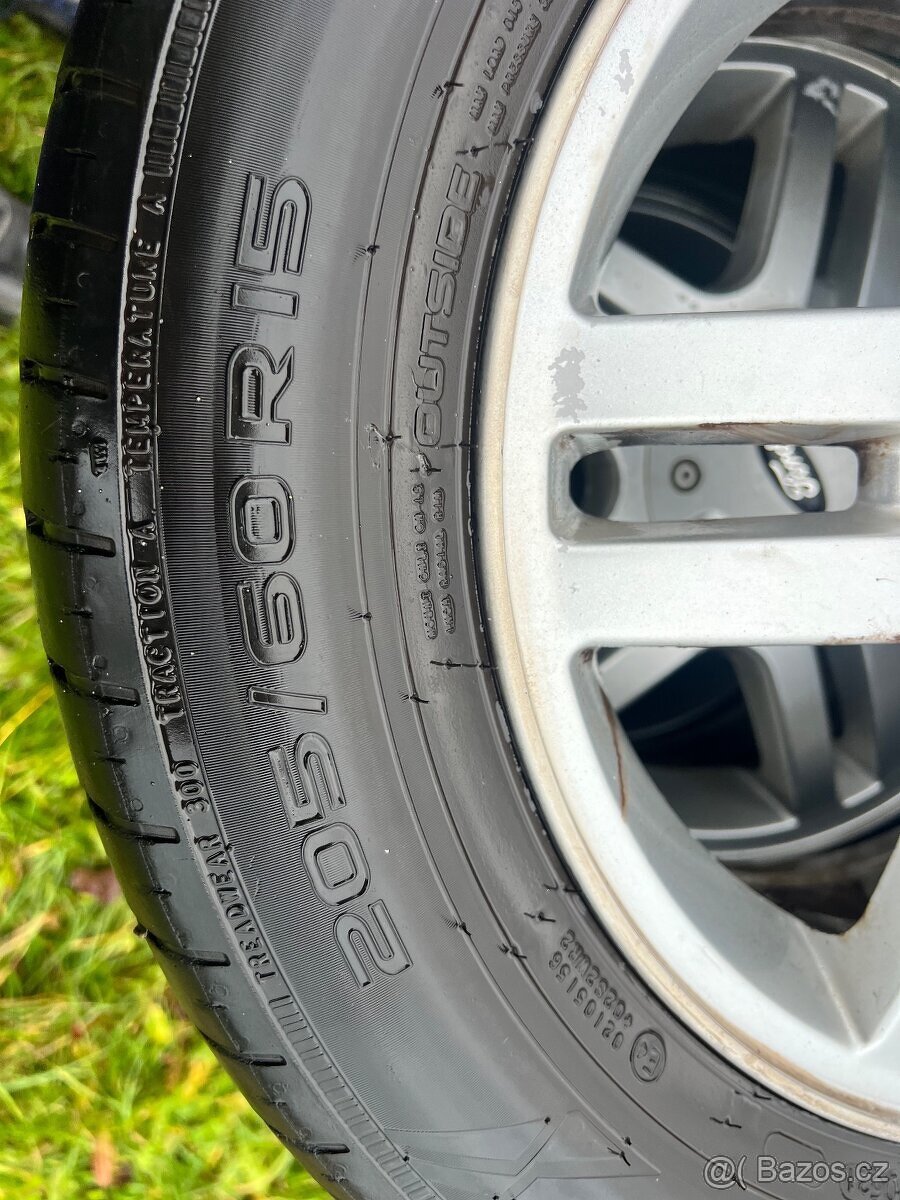 Alu disky 4x108 r15 na letní pneu 205/60 r15 - 5