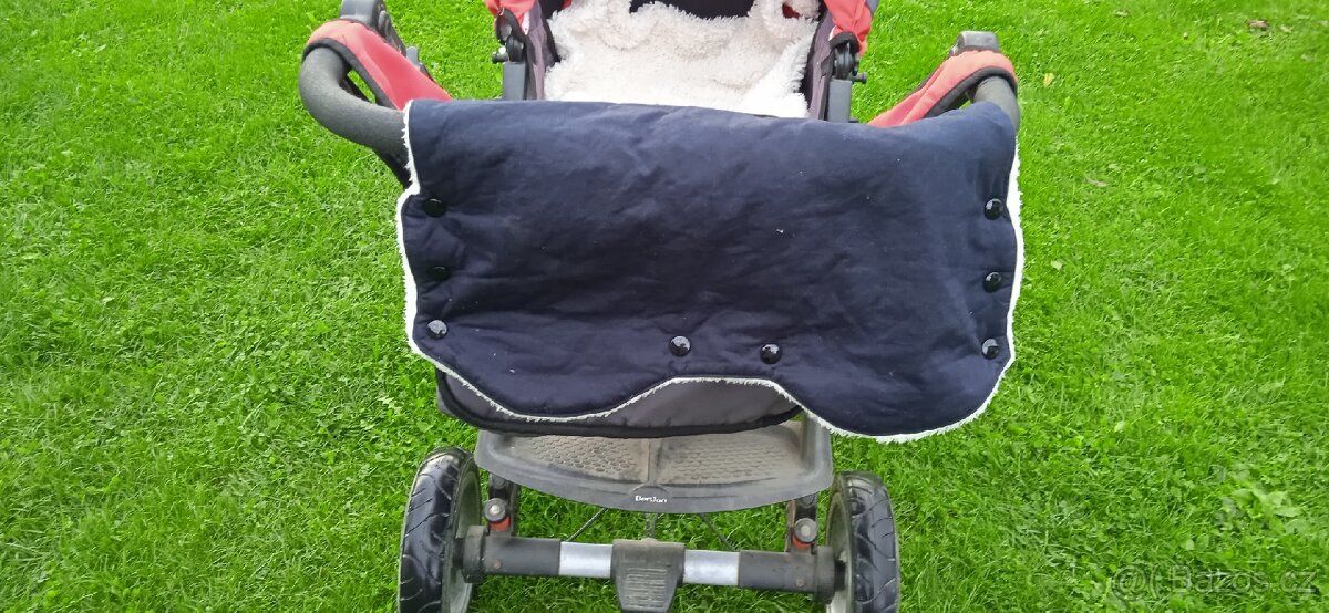 Kočár DorJan šedo-červený - 5