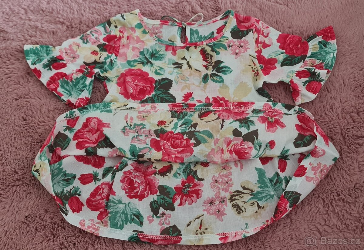 dívčí tunika a dvoje legíny PEPCO vel. 116 + zdarma triko - 5