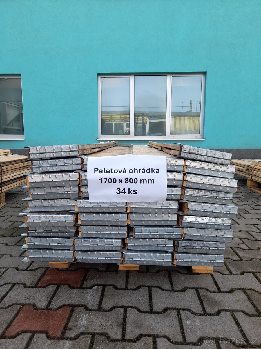 Paletové ohrádky dřevěné různé velikosti - snížení cen - 5