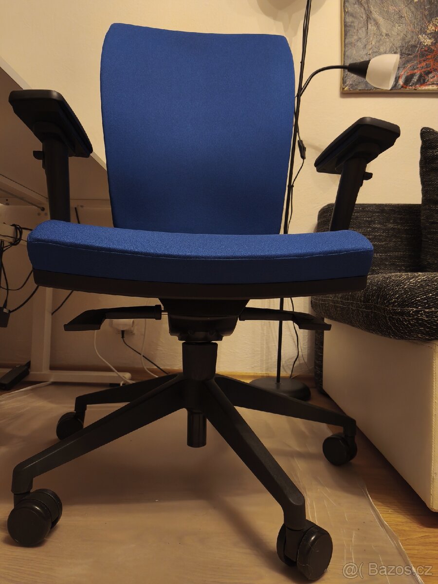 Nová kancelářská židle ANTARES Ramel, modrá, s područkama - 5