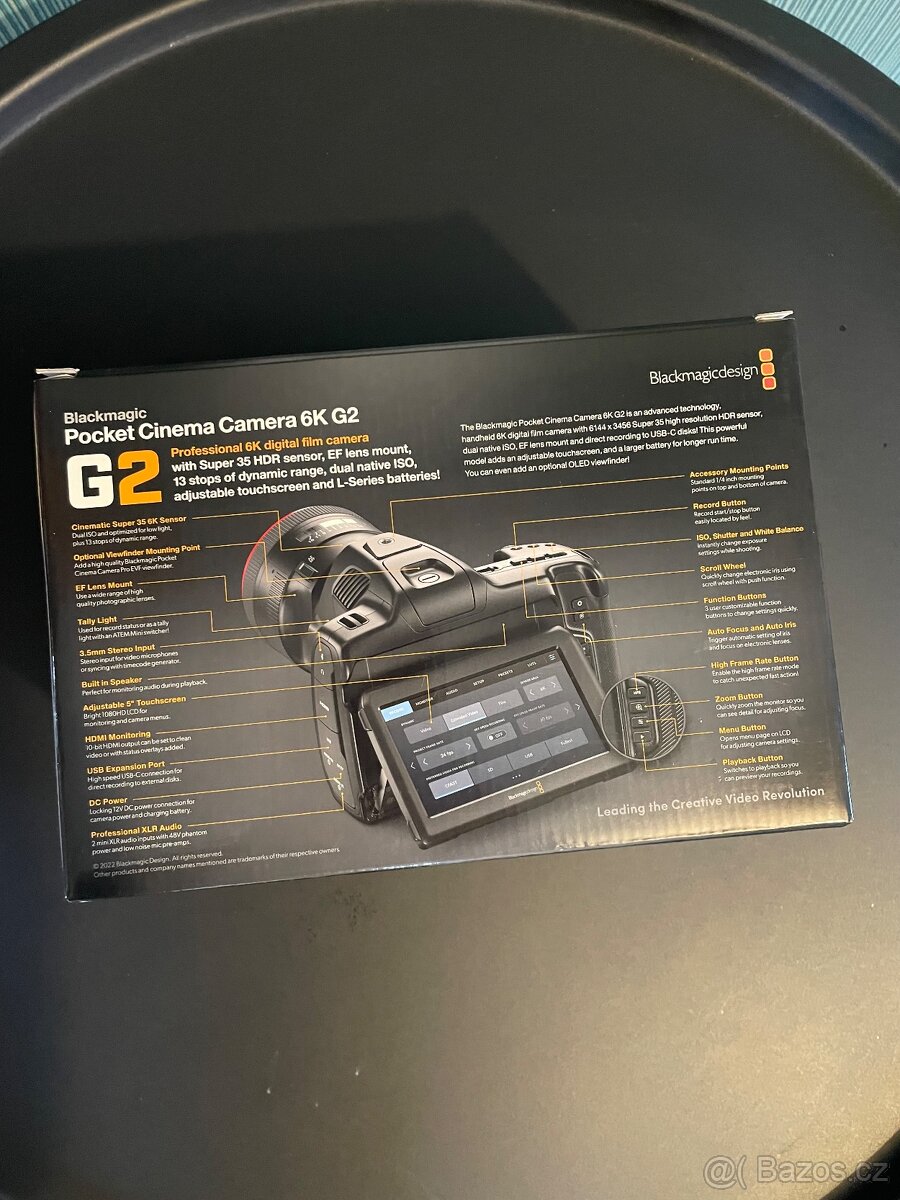 Blackmagic Pocket Cinema Camera 6K G2 – jako nová - 5