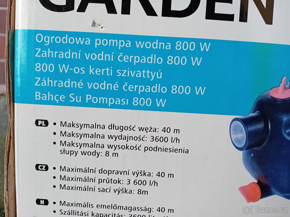 Zahradní čerpadlo Garden - 5