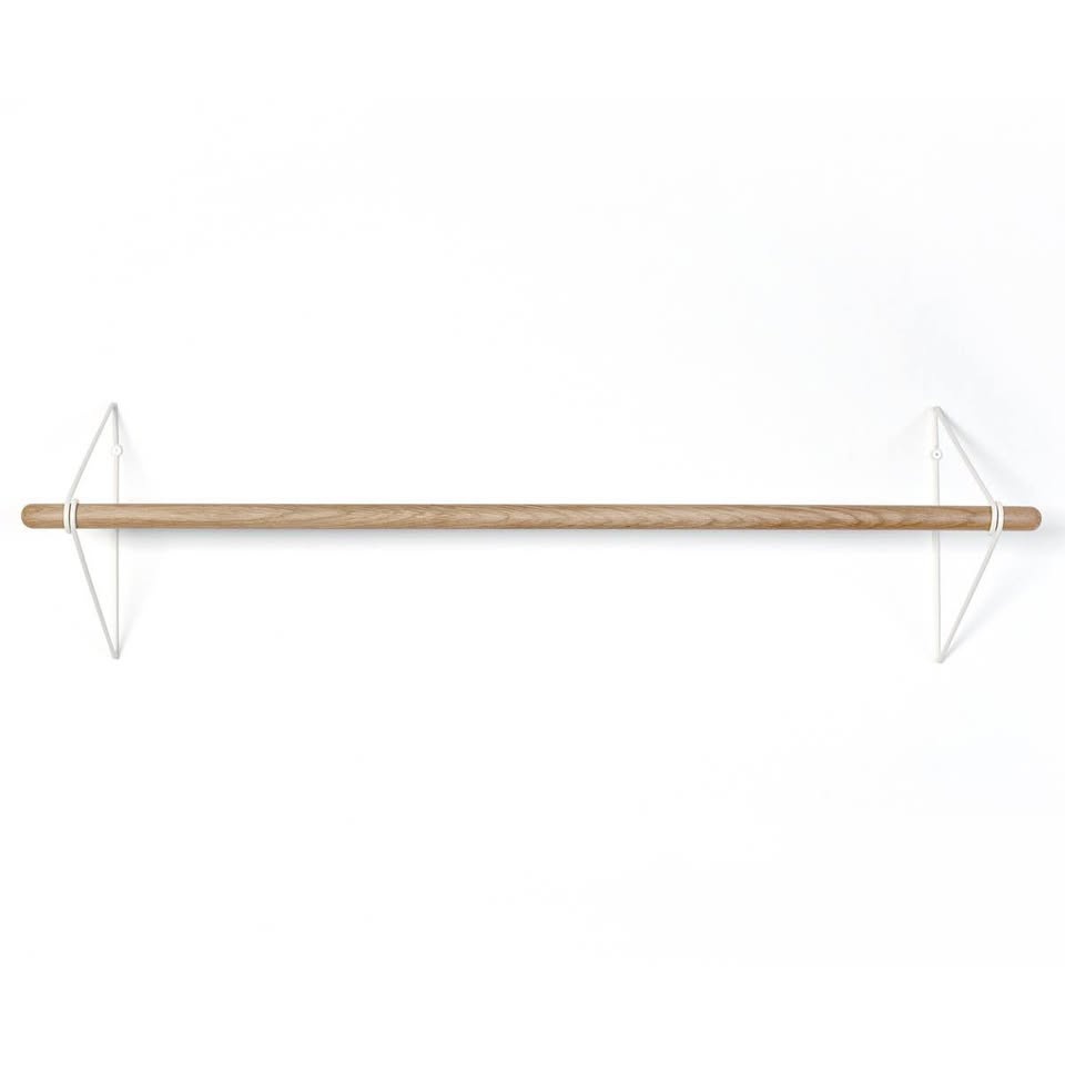 Vonbox minimalistický věsák - bílý/dub - 5