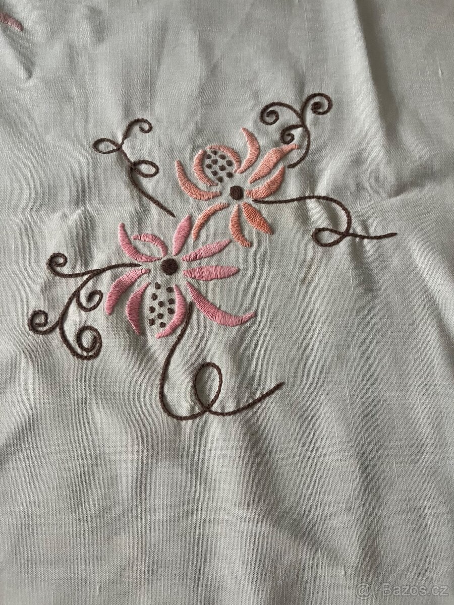 Staré plátěné ubrusy-různé - 5