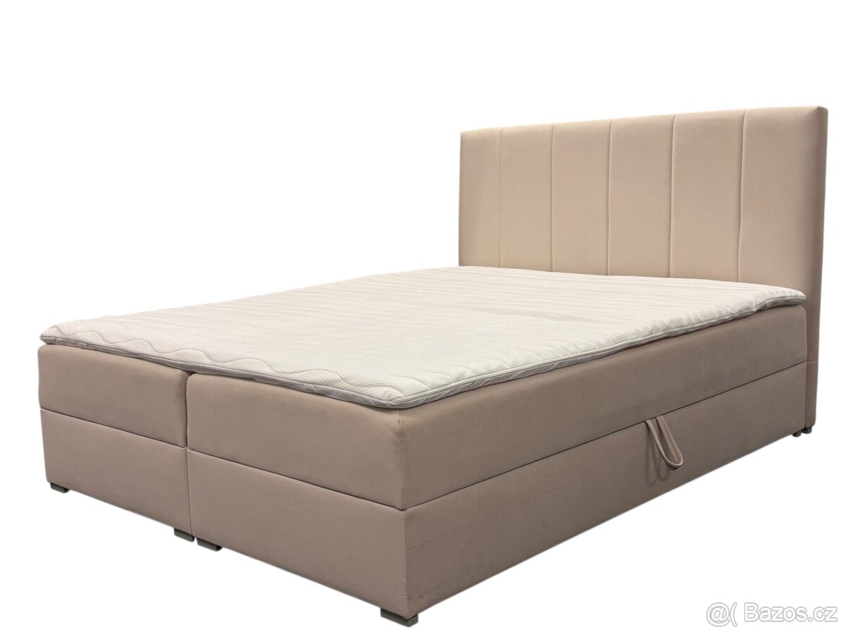 Nove Manželské postele 180/200 béžový - 5
