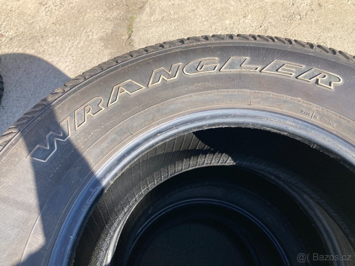 Pnematiky WRANGLER 255/75R17 GOOD YEAR 7mm M+S