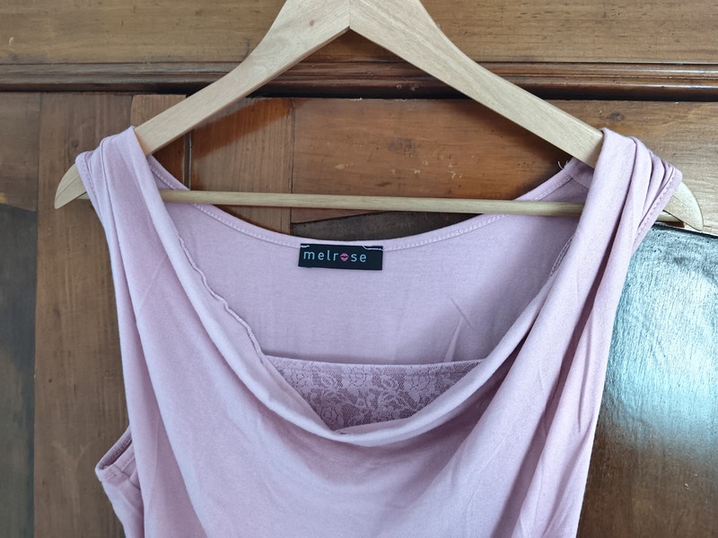 Dámské delsi tričko, top s vodou, vel. 40, Melrose - 5