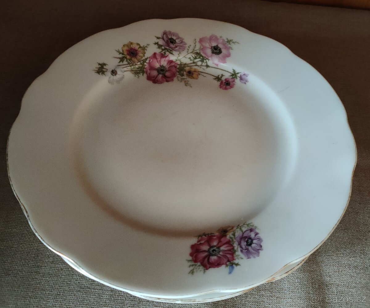 Talíře hluboké, mělké, dezertní, retro .... - 5