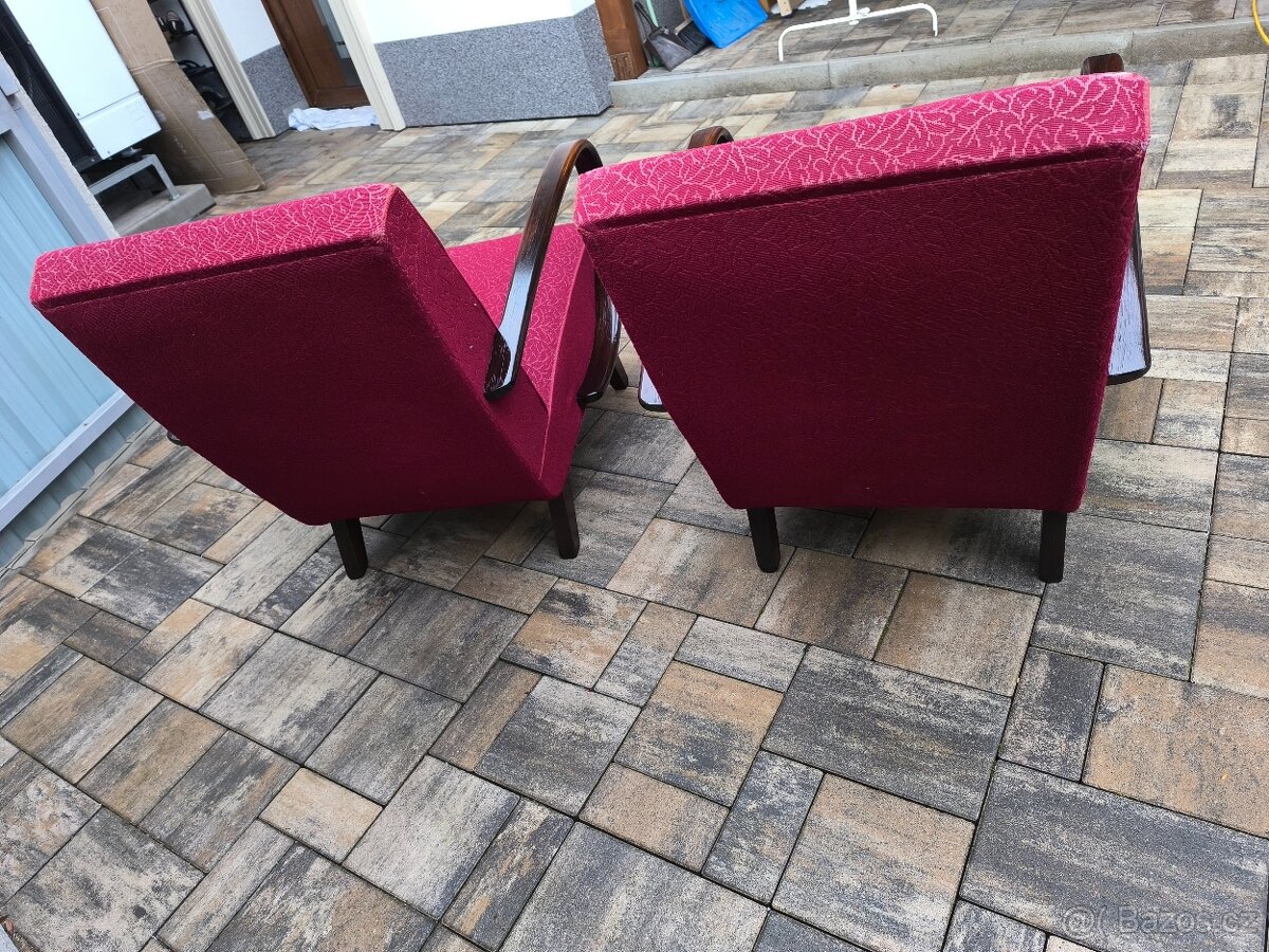 Prodám starožitné křesla HALABALA - 5