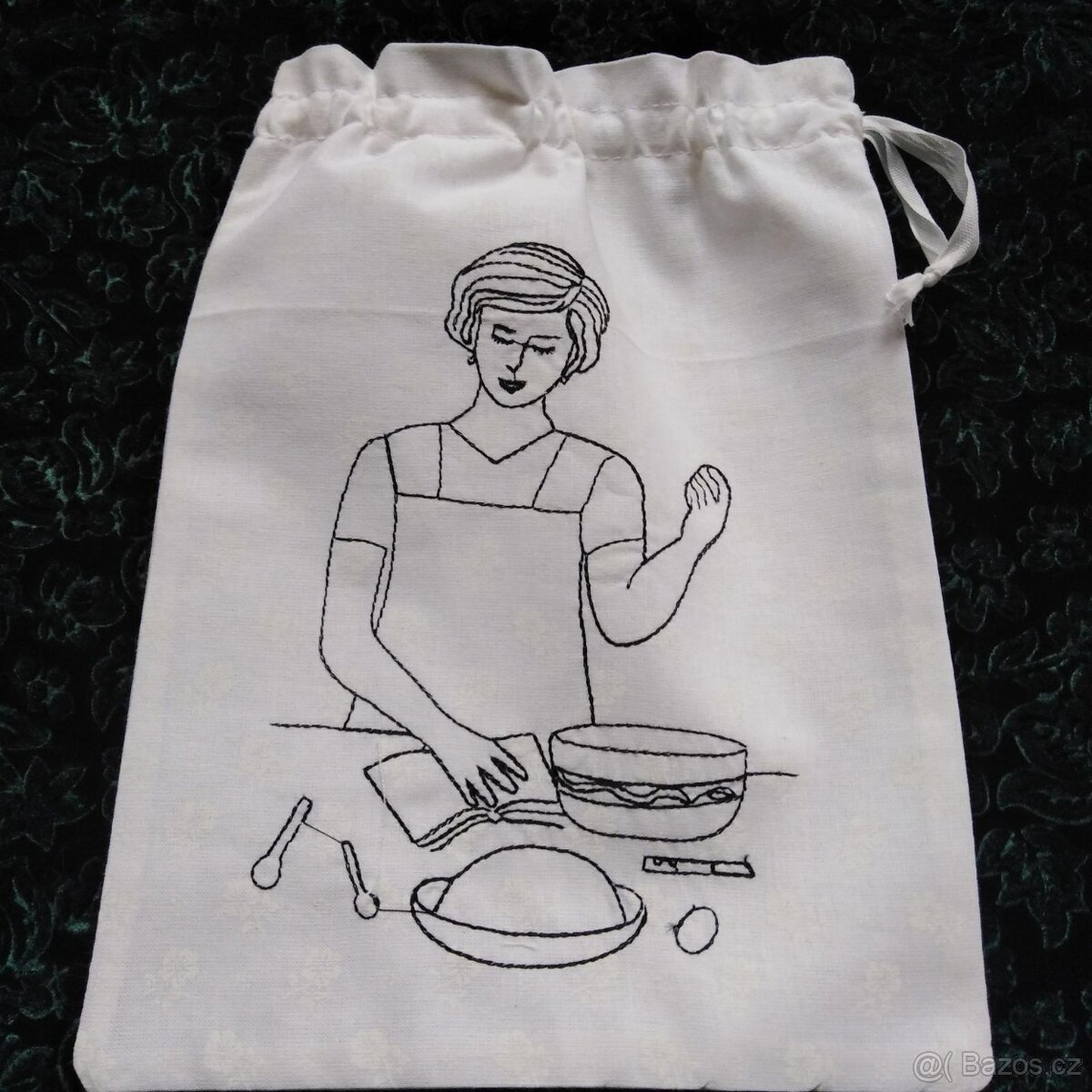 7x VYŠÍVANÝ PYTLÍK - SÁČEK - PYTLÍČEK - KUCHAŘKA DO SVĚTNICE - 5