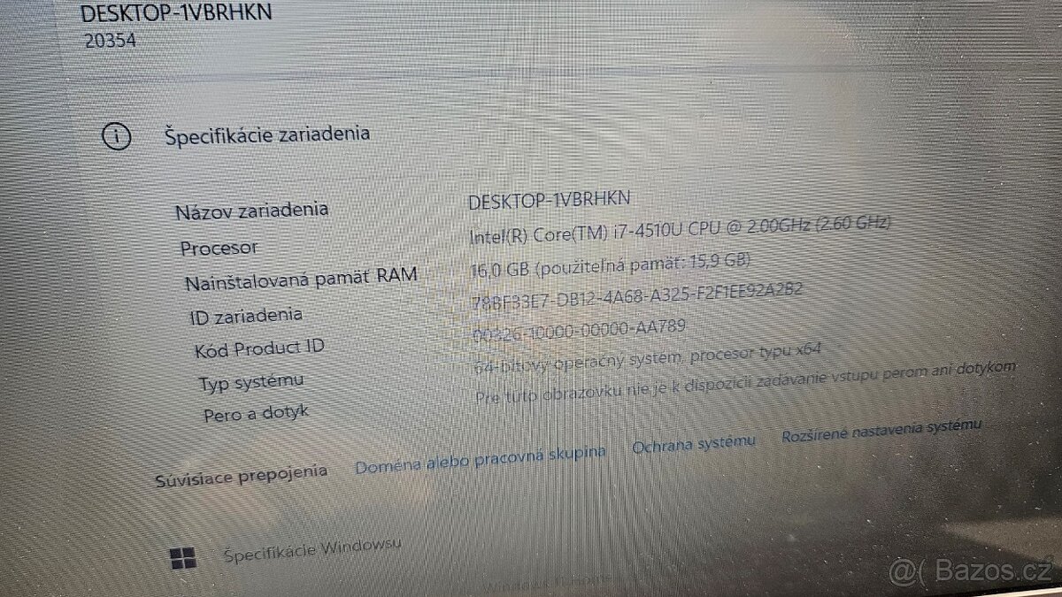 Starší výkonný notebook Lenovo - 5