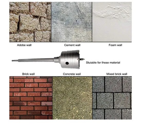 Sada korunkových vrtáků do betonu a zdiva – nová - 5