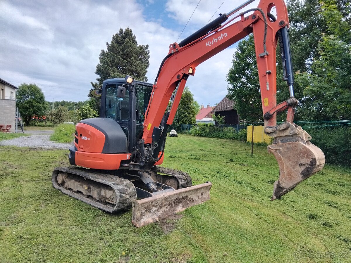 Pásový Bagr Kubota U55-4 - 5