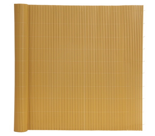 Plotová výplň z umělého bambusu (okrová barva), nové - 5