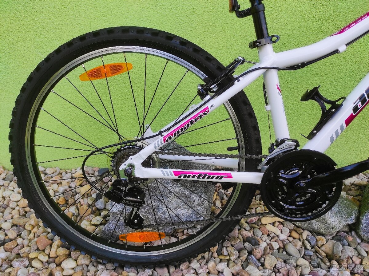 Značkové kolo Author A-MATRIX 26" (bílá/červená) - 5