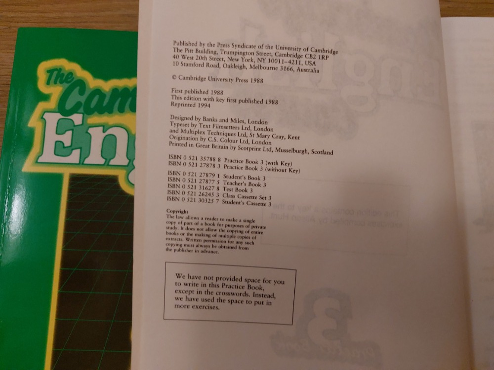 The Cambridge English Course 3 - 5