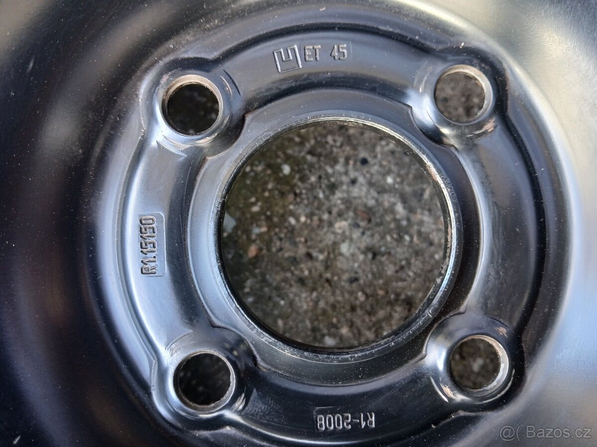 plechové disky 4x108 r15 Ford - 5