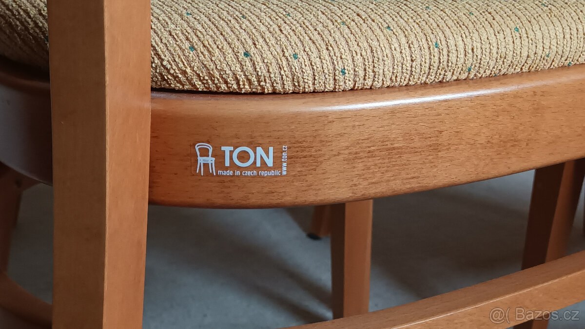 4x Židle TON jídelní +1x židle TON barová - 5