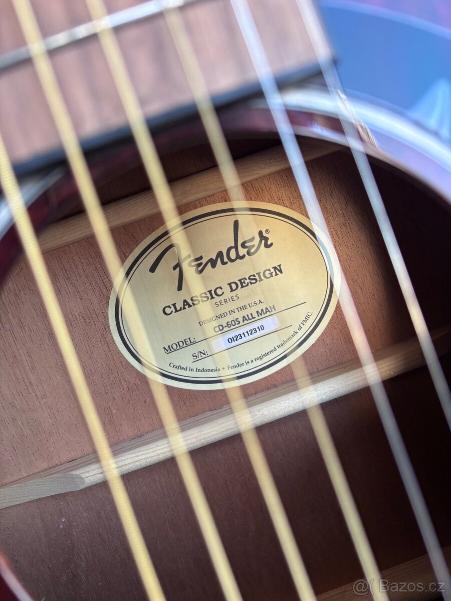 Fender All Mahogany CD-60S nove - 5