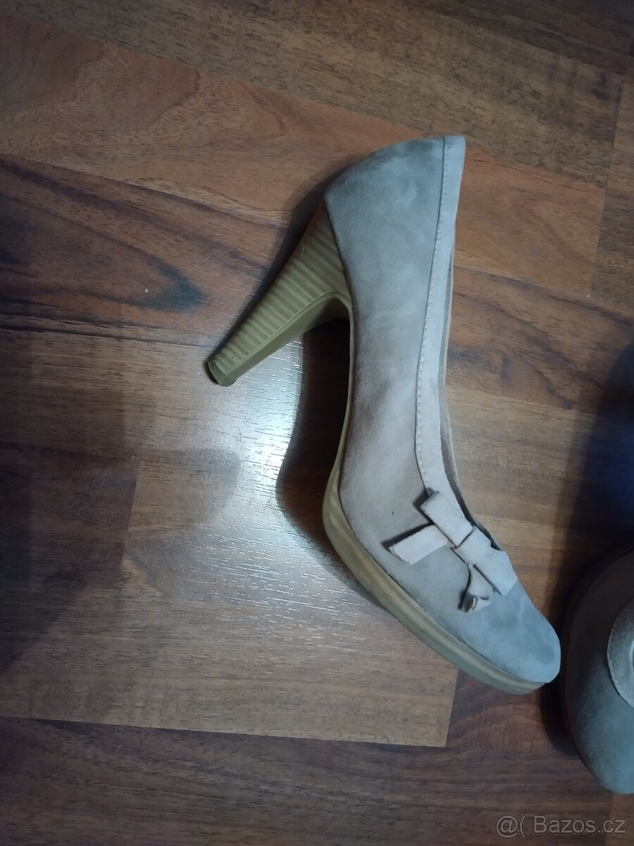 Nové kožené sandálky, lodičky vel.40,41, lodičky vel 40 - 5