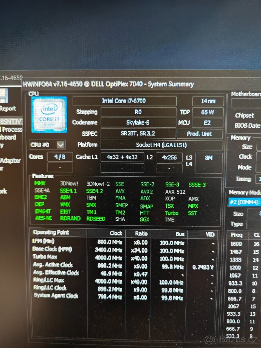 ≣ 16GB DDR4 CRUCIAL - 5