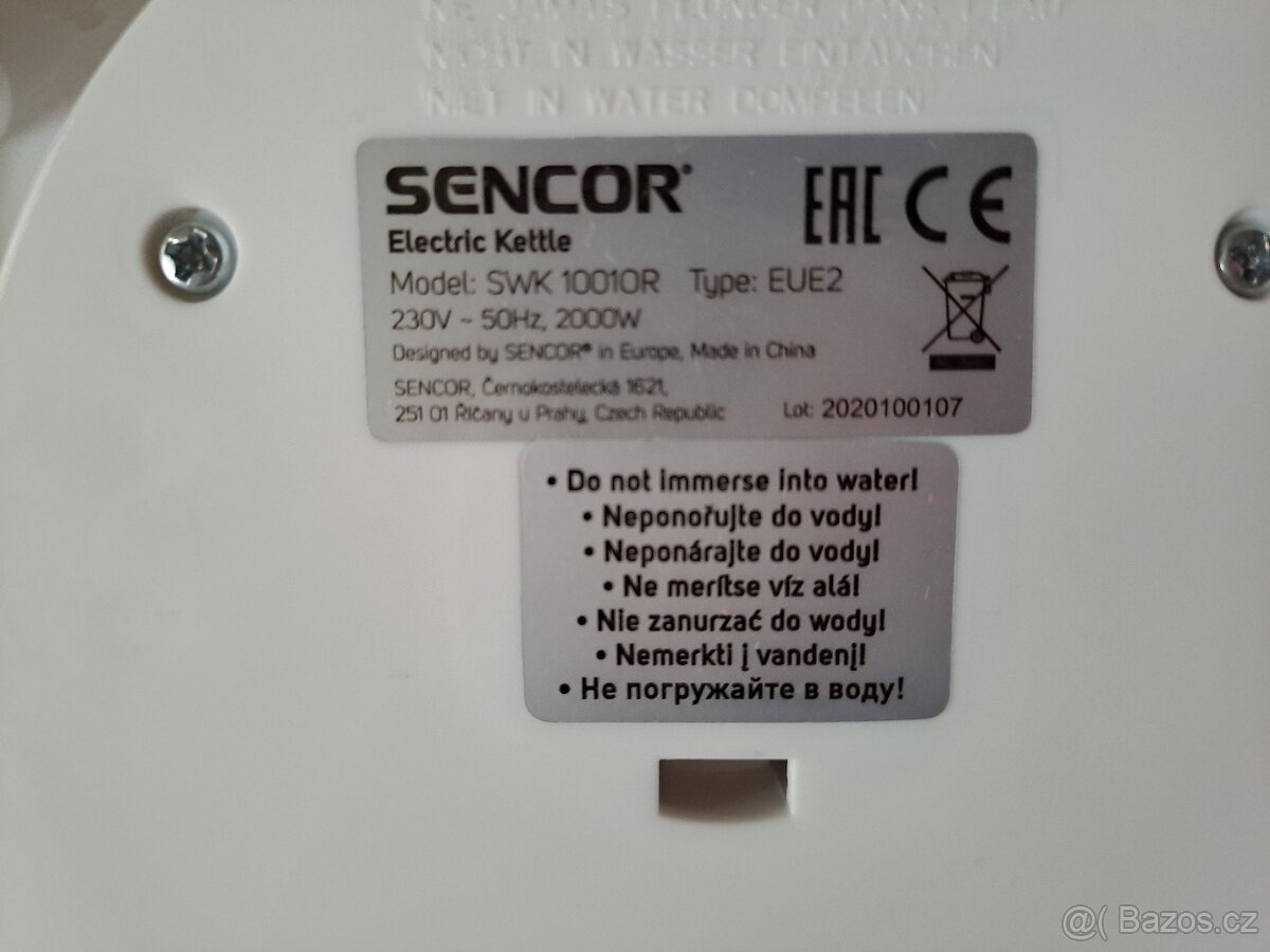 Rychlovarná konvice Sencor 1L. - 5
