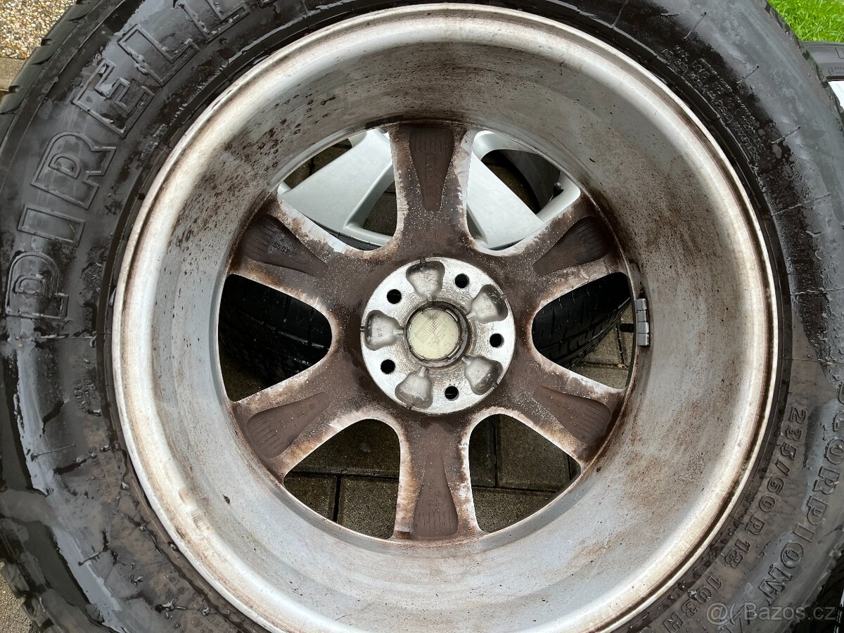 4x alu disky 5x114 R18, + matky, letní pneu 70% - 5