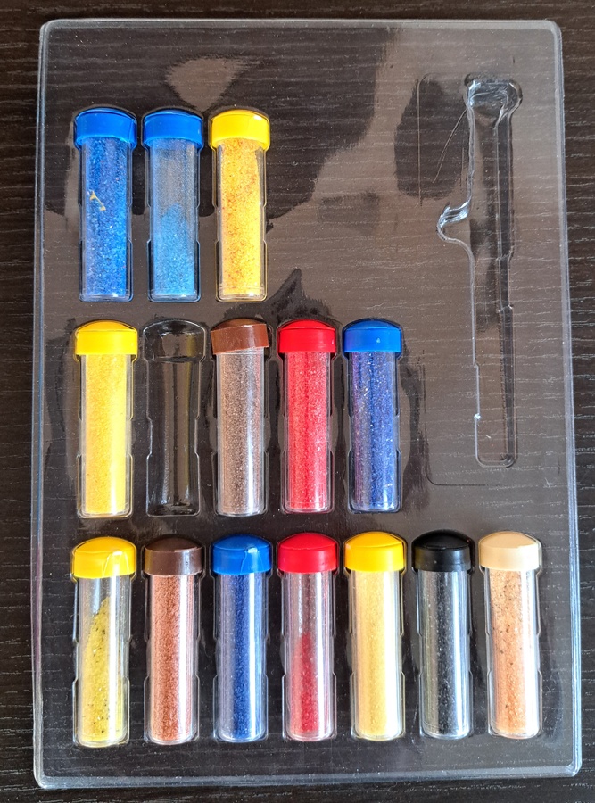 Malování pískem - dekorační písek - sand painting - 5