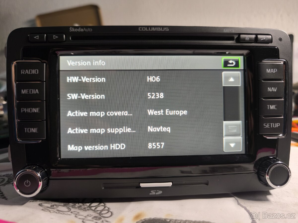 Columbus RNS510 3T0035680C LED aktualizované - 5