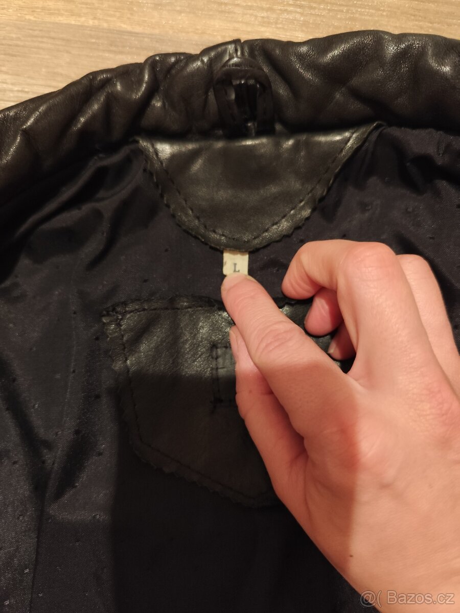 Kožený motorkářský křivák - 5