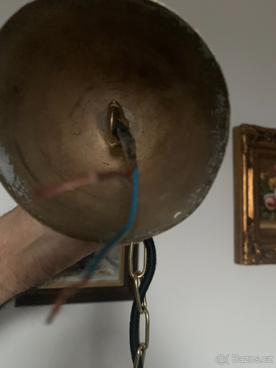 Lustr starý mosazný - 5