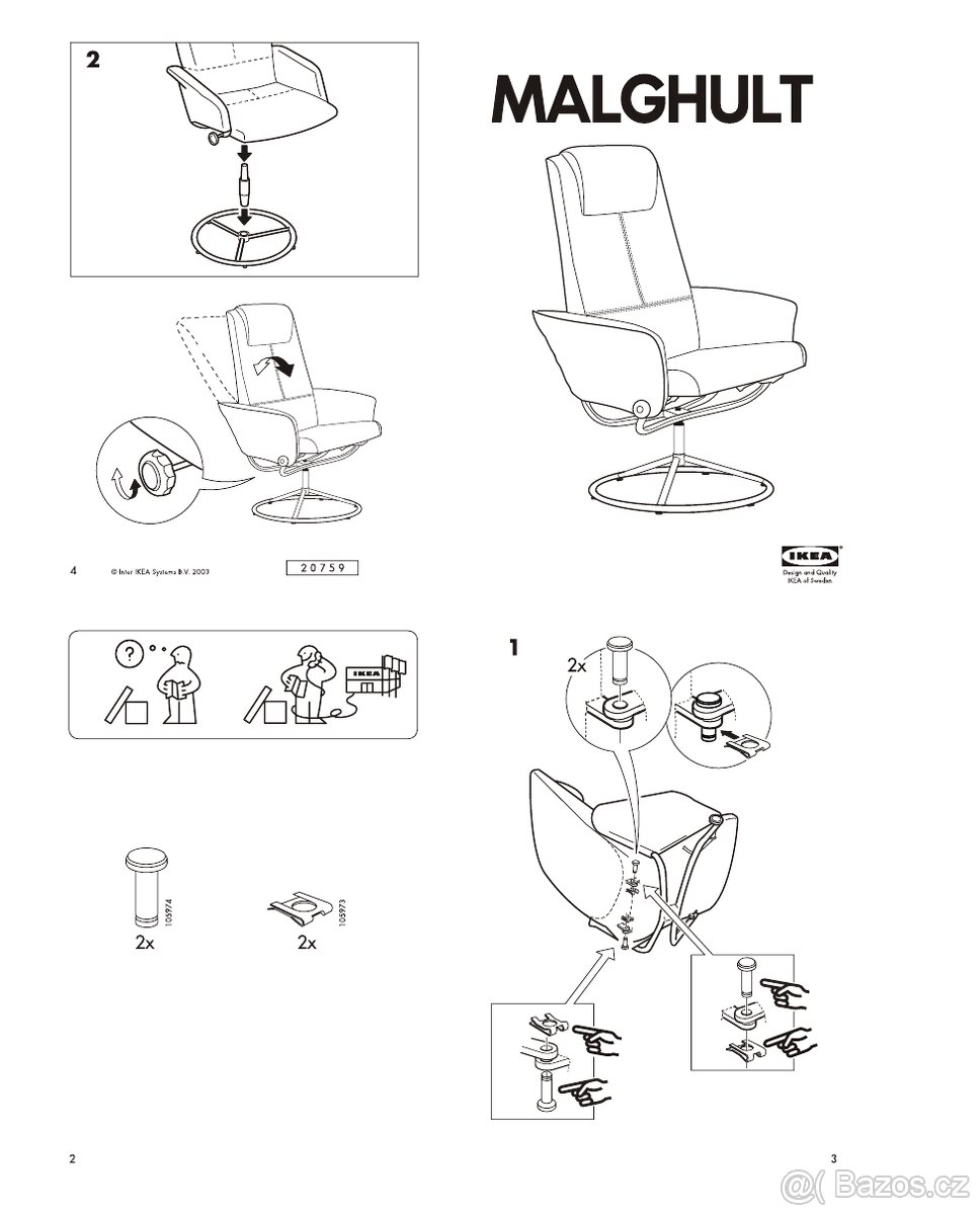 Křeslo Ikea Malghult - 5