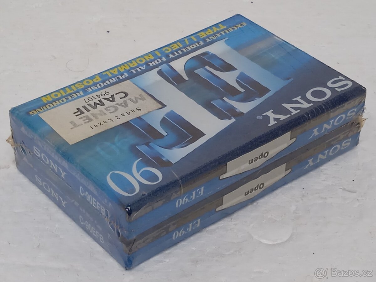 2x Sony EF90 C-90EFB Retro Audiokazeta - 5