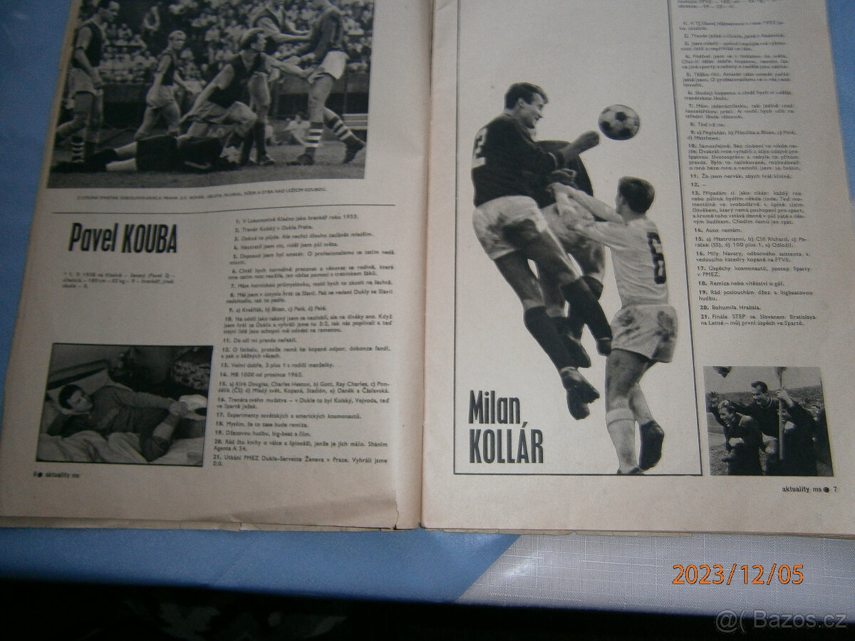 časopis SPARTA JE,KDYŽ JE SLAVIA,rok 1966,66 stran - 5