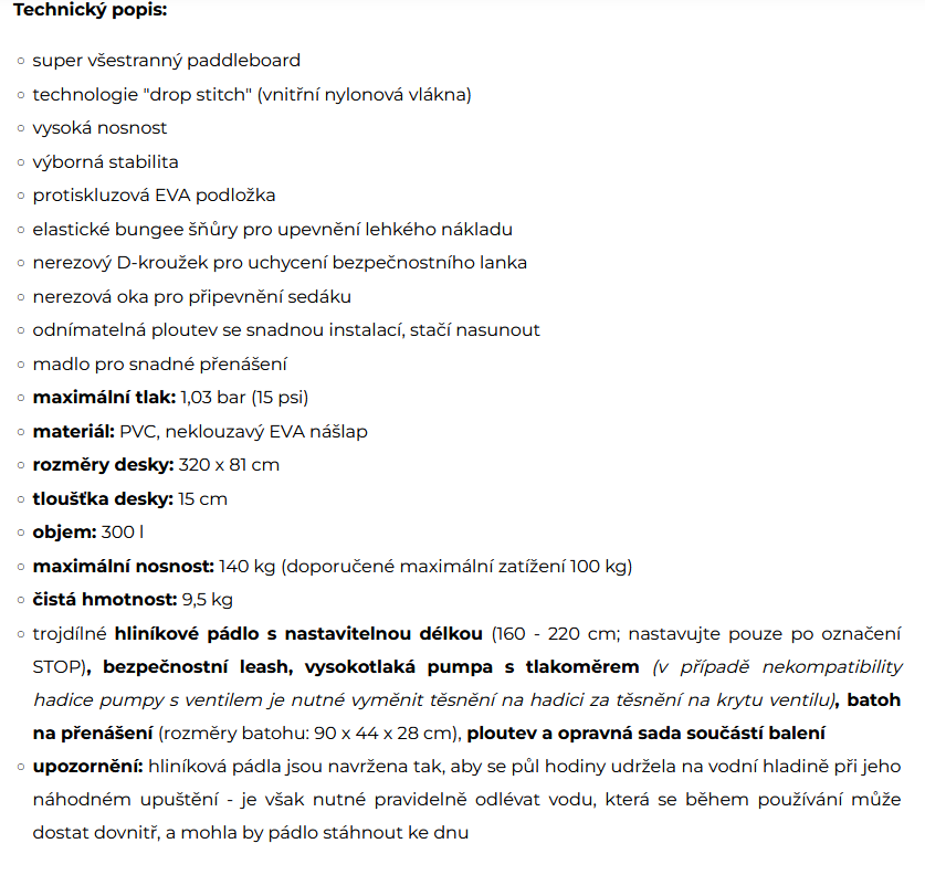 Paddleboard WaveTrip 10'6" G3 - NOVÝ - 5