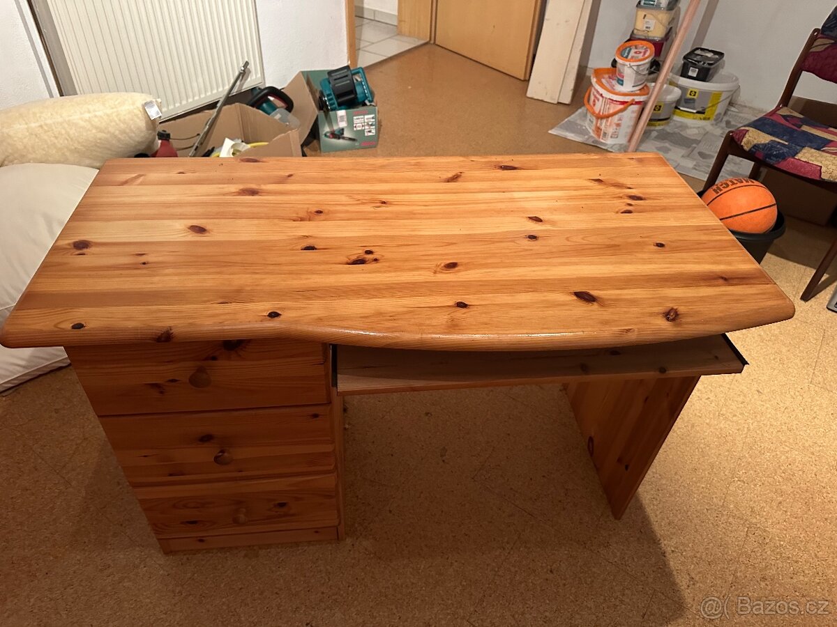 Masivní psací stůl 120x60cm - 5