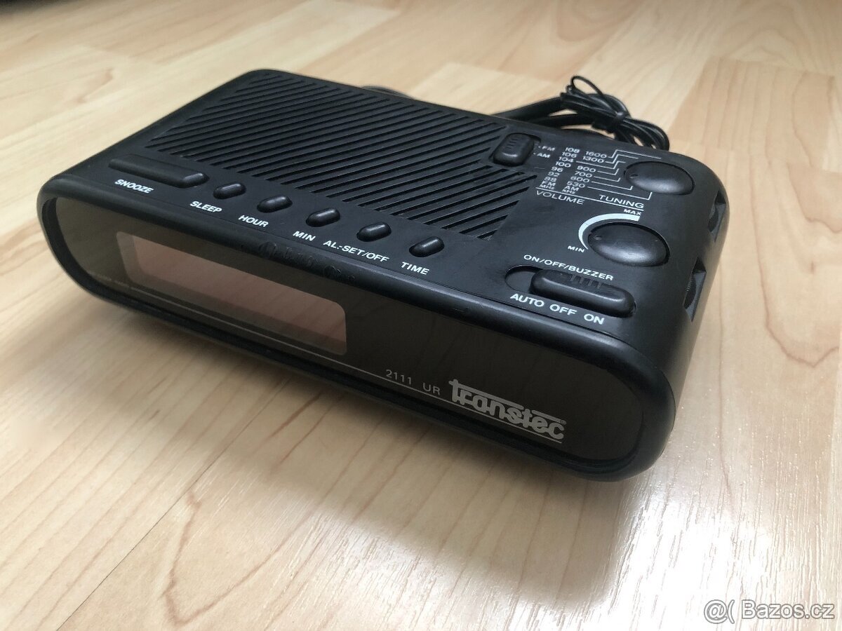 Starý plně funkční Radiobudík Transtec 2111 UR - 5