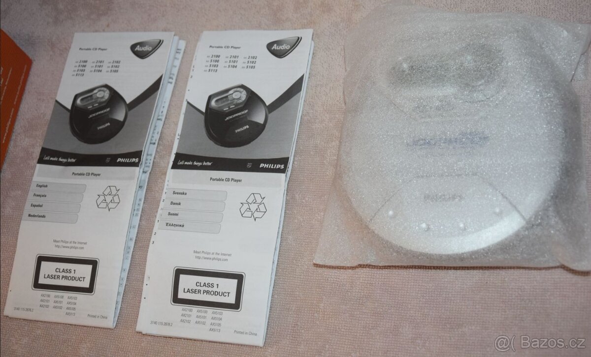 CD přehrávač Philips AX-5105, mnoho příslušenství, nový - 5