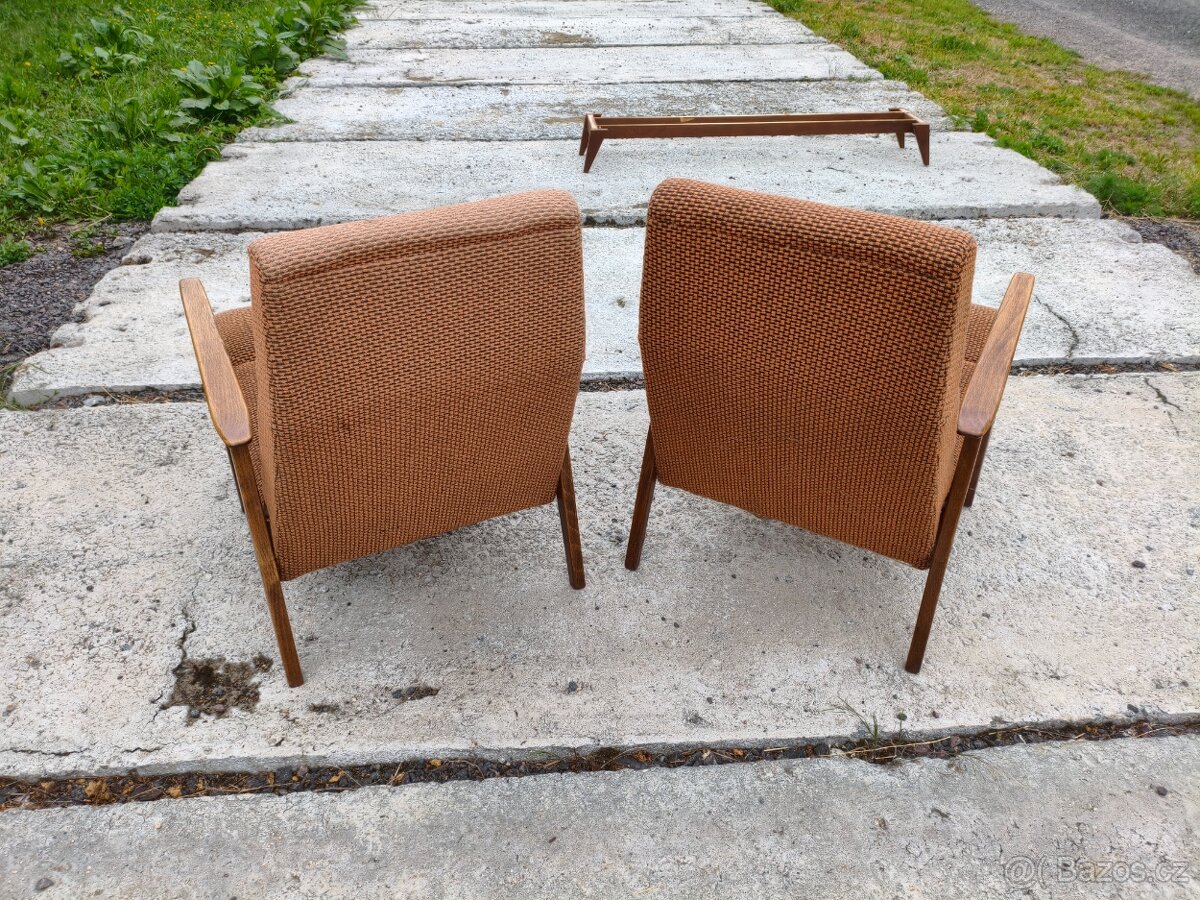 Párová Retro křesla v původním stavu - 5