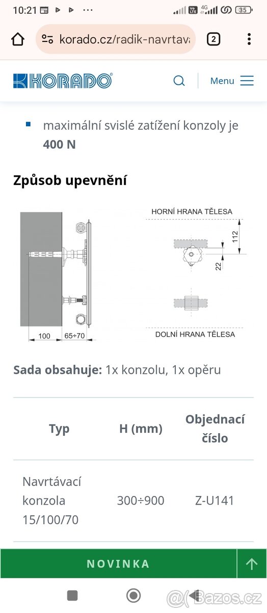 Konzole uchycení Korado - 5