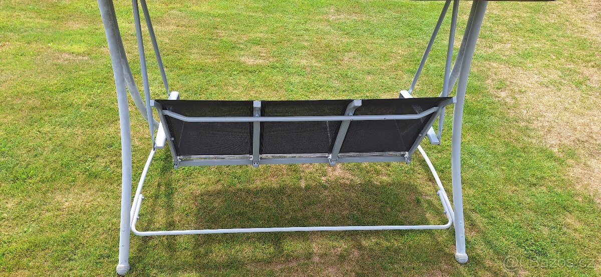 Zahradní houpačka - lavice Hollywood šedá - 5